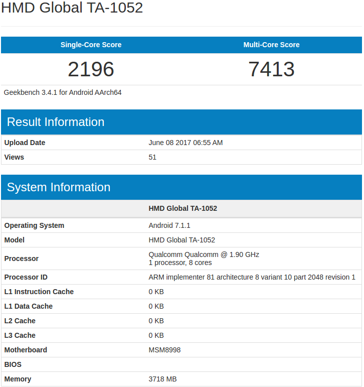 Nokia 9 with 4GB RAM