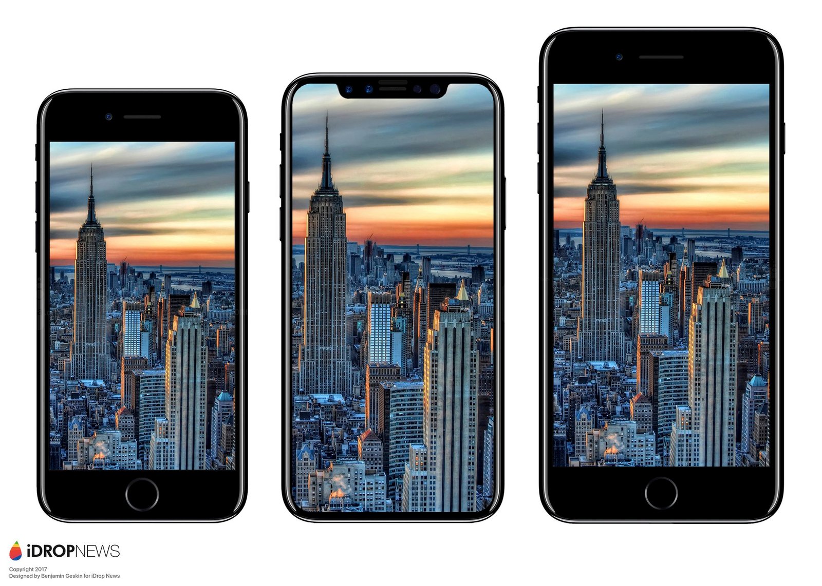 iPhone 8 possible front view