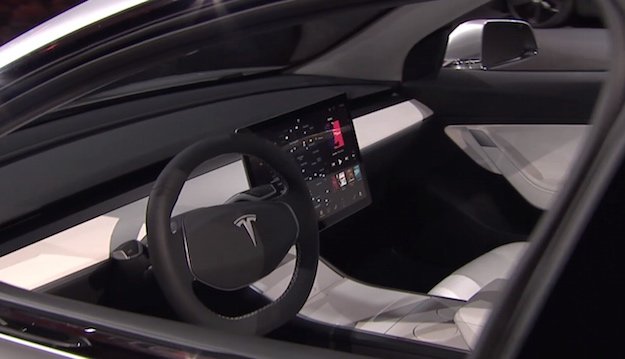 Leaked Images Show the Interiors of Tesla Model 3 for First Time 