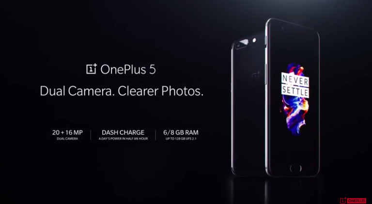 OnePlus 5 launched with dual-rear cameras, Up to 8GB RAM and 128GB storage