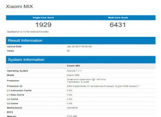 Mi MIX 2 Benchmark Results