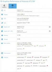 Moto X4 benchmark 1