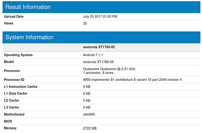 Moto X4 benchmark 2