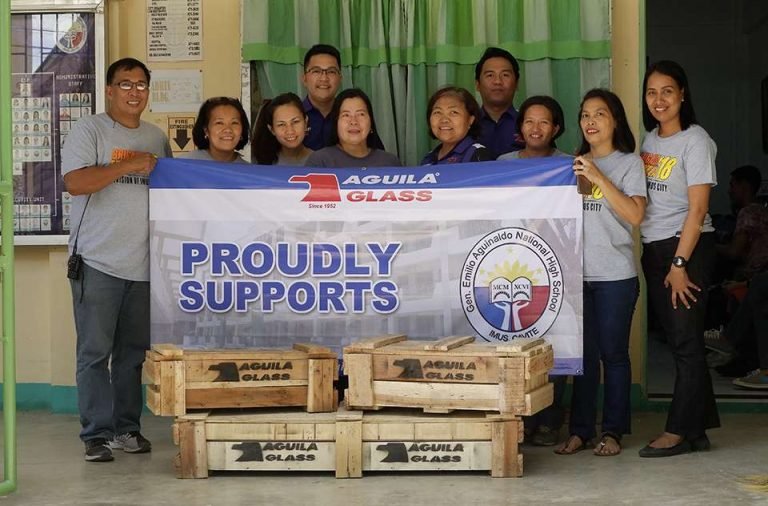 General Emilio Aguinaldo High School Gets Donation Of Acrylic Glass By The Company Aguila Glass