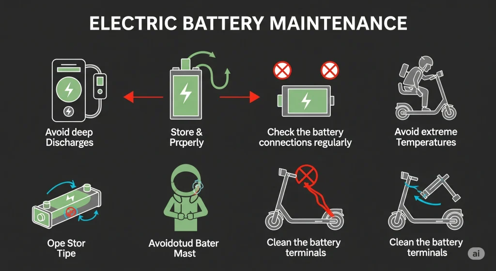 Tips to maintain electric scooter batteries
