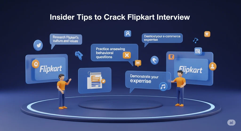 Flipkart interview tips showing checklist, resume, and preparation strategy for candidates