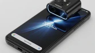Nokia smartphone with 500MP camera, 7000mAh battery, and HyperCharge technology under ₹12,000