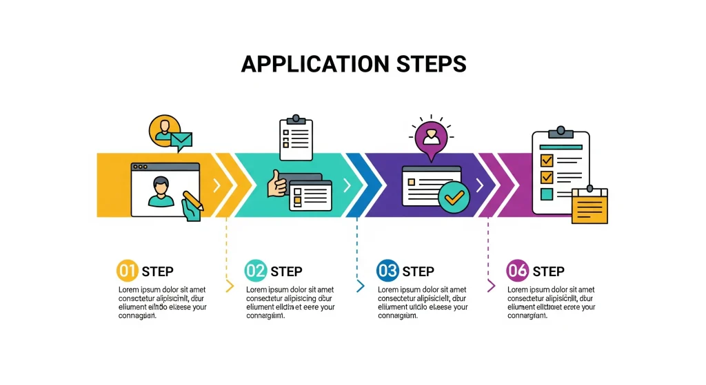 Step-by-step infographic for applying to Post Office Life Insurance online/offline