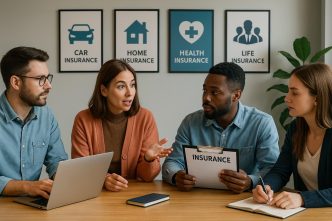 A diverse group of people discussing uncommon coverage options, visually representing unknown types of insurance in a professional settingA diverse group of people discussing uncommon coverage options, visually representing unknown types of insurance in a professional setting.