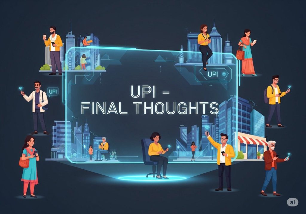 Final thoughts on UPI in Bank of India highlighting convenience speed security and digital empowerment
