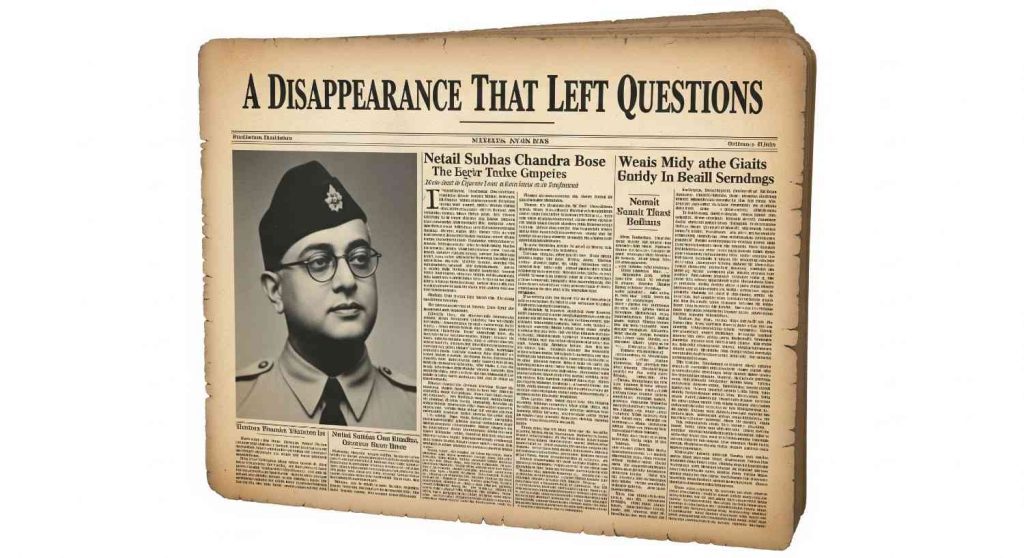 A Disappearance That Left Questions Azad Hind