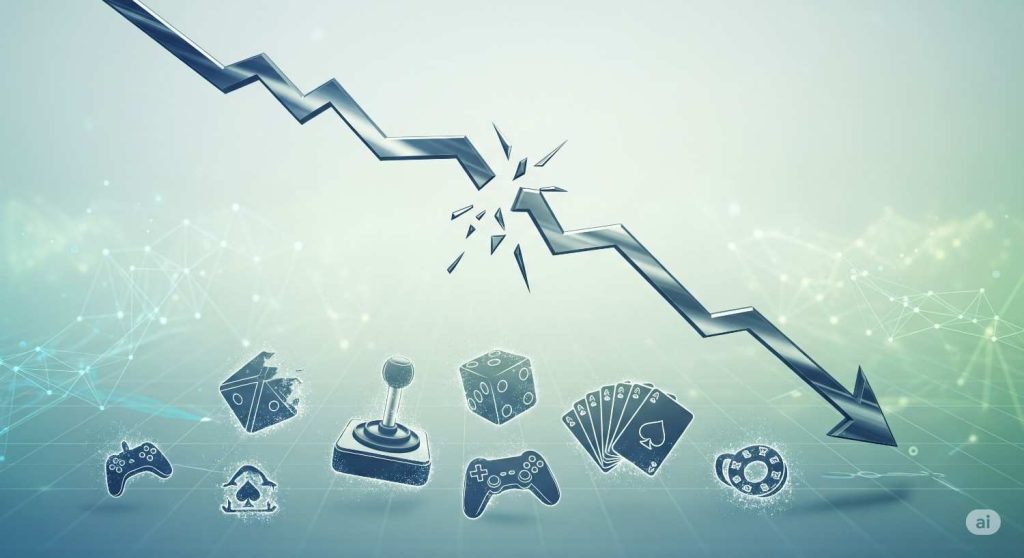 Illustration showing the economic impact of the Indian fantasy gaming ban news on startups and sports sponsorships
