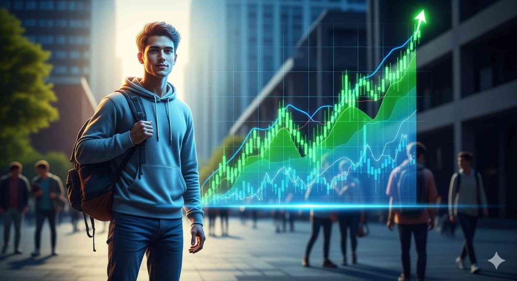 Getting started guide for students taking their first steps into the stock market with basic investing tips and strategies