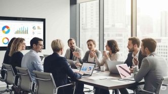 How to Create Payment Process Diagram Step by Step with a person reviewing the workflow