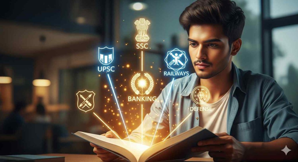 Comprehensive guide to premier sarkari job exams available for 12th pass students in India including eligibility, job roles, and career opportunities