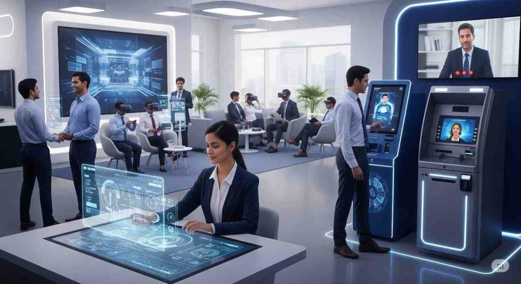 Future trends in modern banking solutions including AI, blockchain, and digital innovations for 2025.