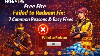 Free Fire Failed to Redeem Fix showing 7 common reasons and easy solutions
