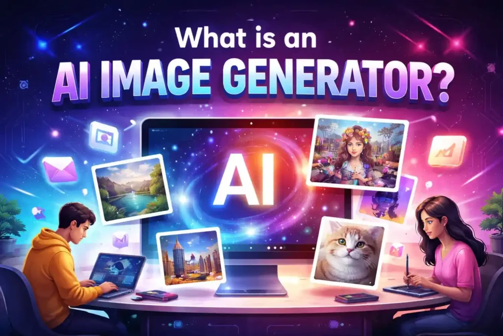 What is an AI Image Generator – how a Free AI Image Generator creates images from text.
