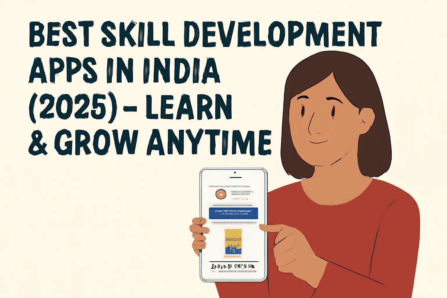 Google career skill development app interface on smartphone