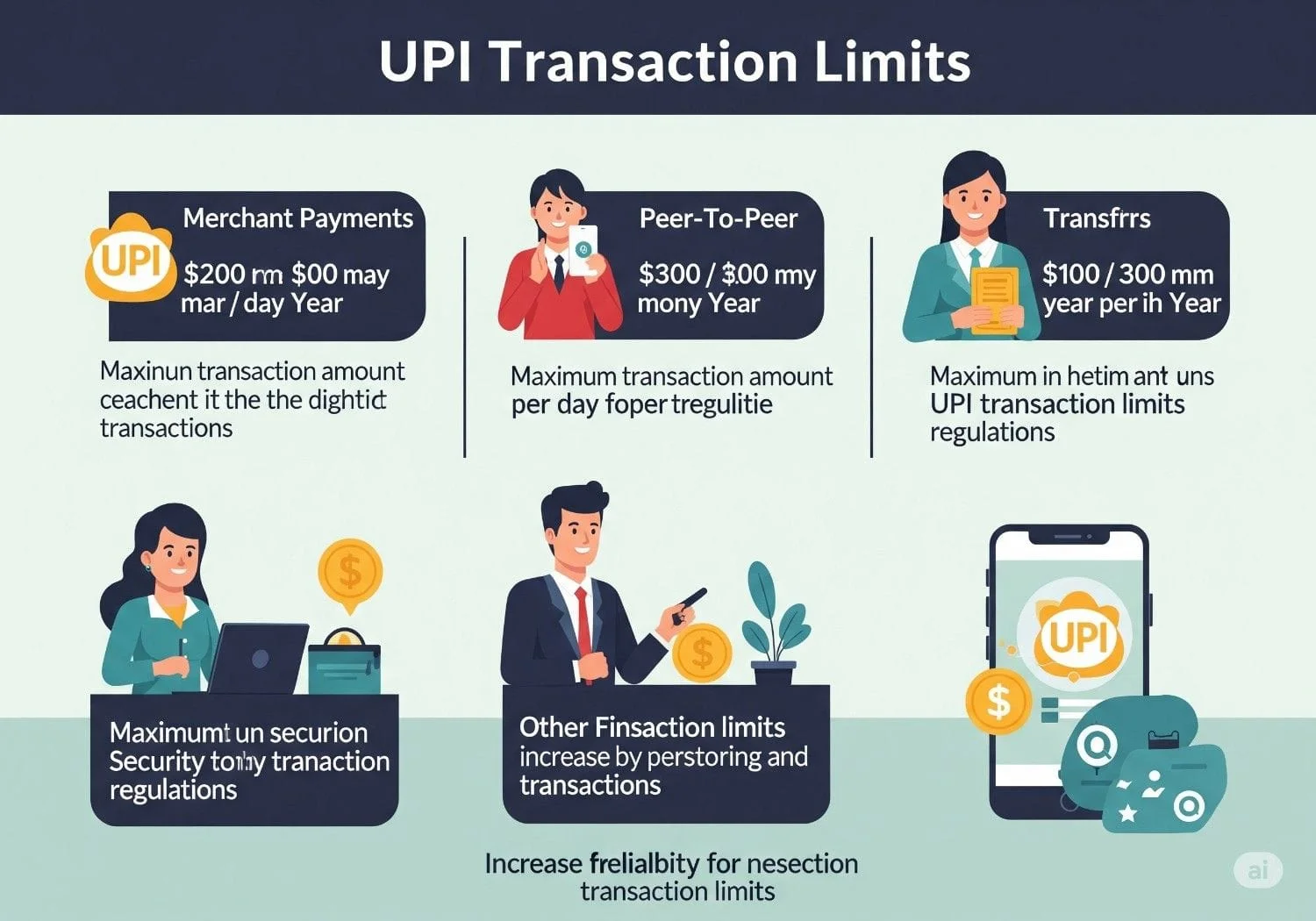 Transaction limits and charges for UPI in Bank of India including single transaction limit daily cap and max transactions per day