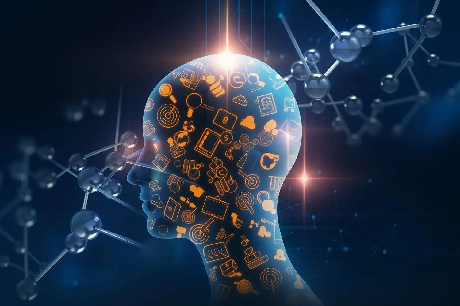 Definition of Artificial Intelligence with a list of key tasks like learning, problem-solving, and decision-making