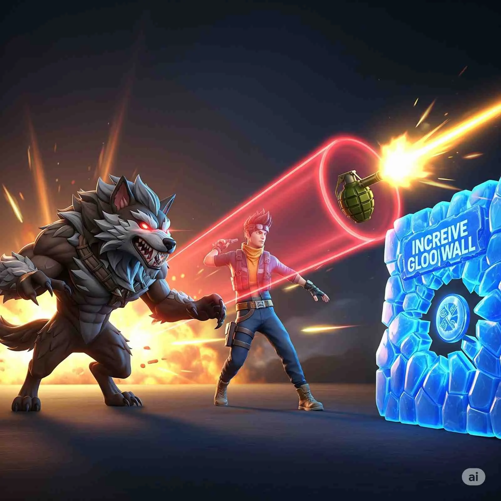 Beaston pet boosting grenade and gloo wall throw range