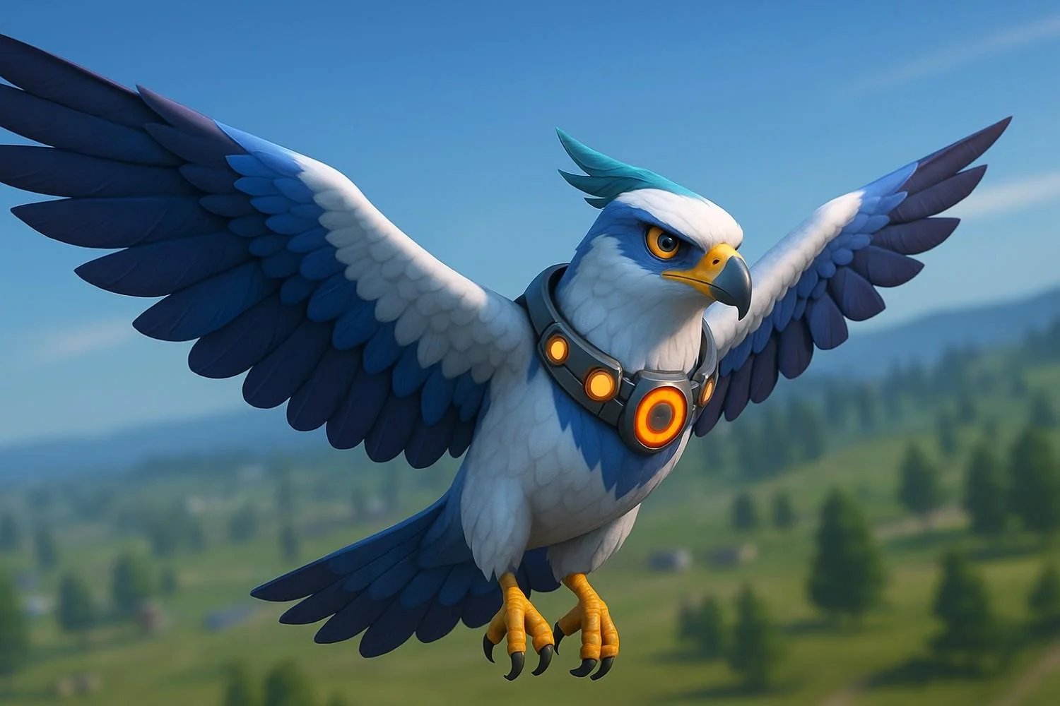 Falco pet increasing skydiving speed in Free Fire