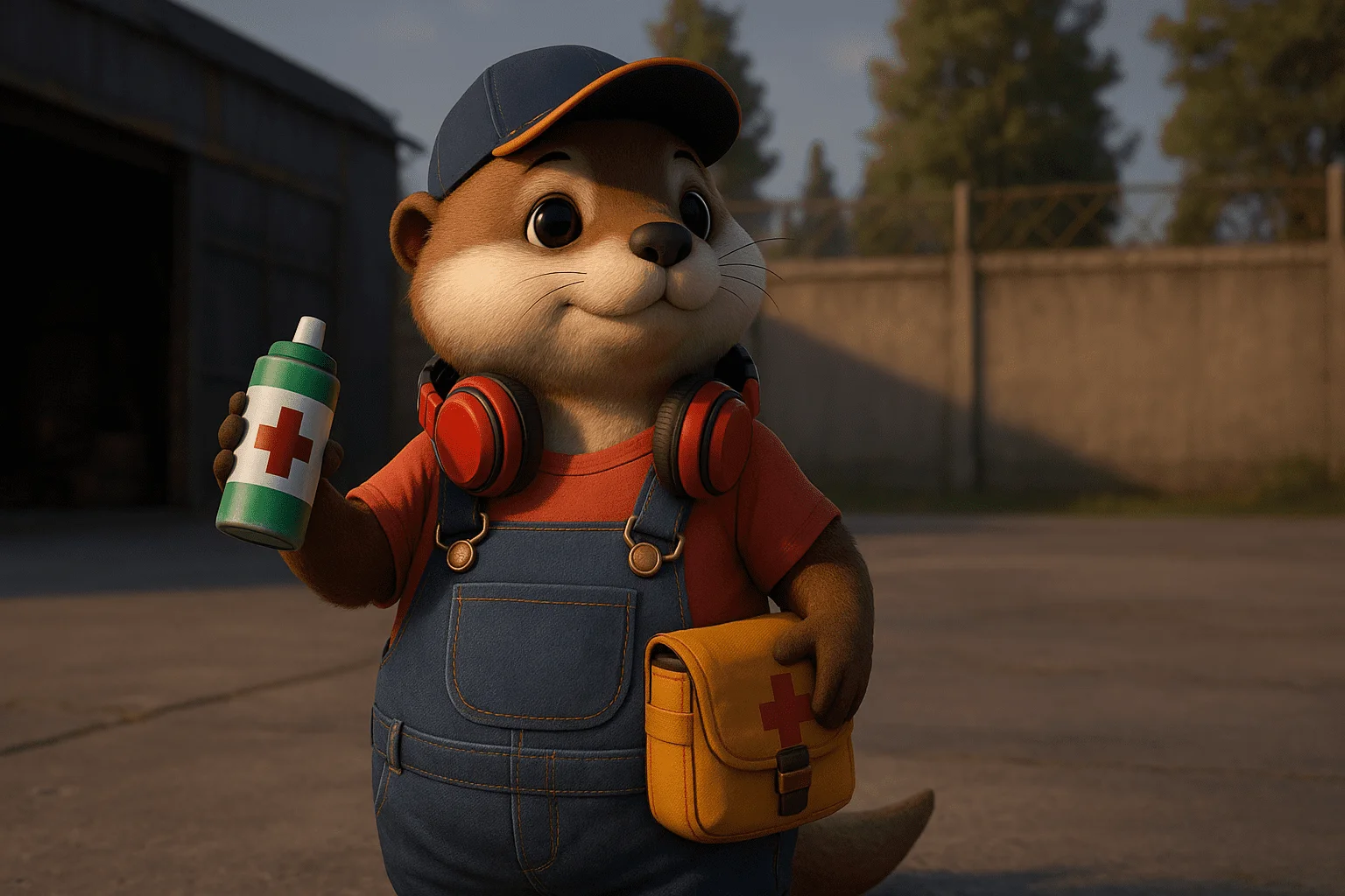 Ottero pet recovering EP after medkit use